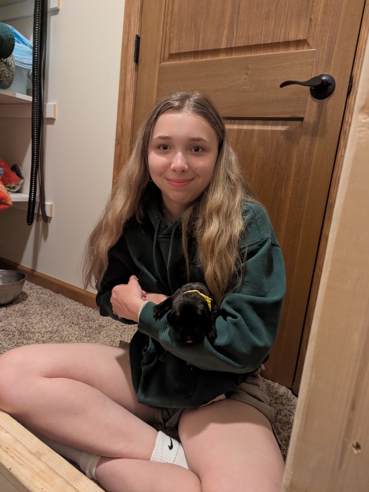 one of ours, holding one of theirs