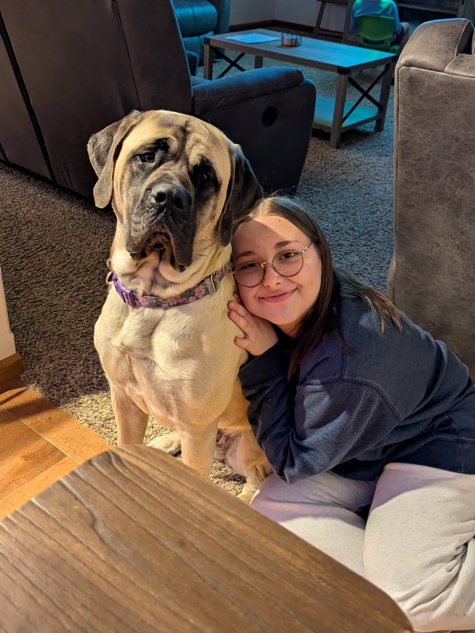 Violet — with stella, her favorite person